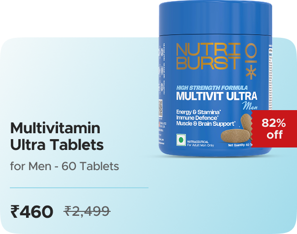 Nutriburst Multivitamin Ultra Tablets for Men | Hig — effective ₹460 (was ₹2499)